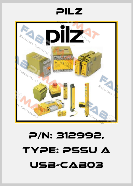 p/n: 312992, Type: PSSu A USB-CAB03 Pilz