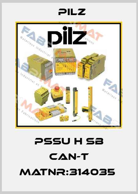 PSSu H SB CAN-T MatNr:314035  Pilz