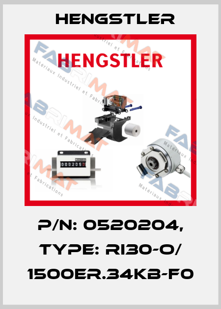 p/n: 0520204, Type: RI30-O/ 1500ER.34KB-F0 Hengstler