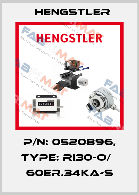 p/n: 0520896, Type: RI30-O/   60ER.34KA-S Hengstler