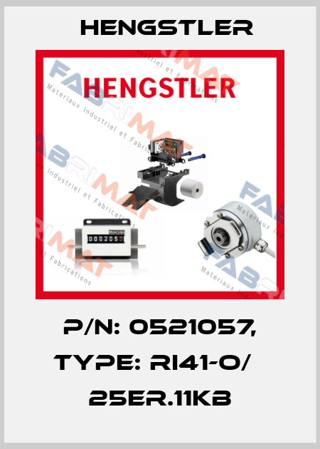 p/n: 0521057, Type: RI41-O/   25ER.11KB Hengstler