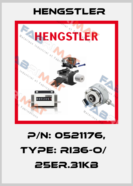 p/n: 0521176, Type: RI36-O/   25ER.31KB Hengstler