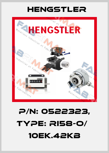 p/n: 0522323, Type: RI58-O/   10EK.42KB Hengstler