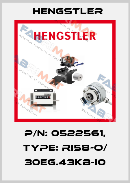 p/n: 0522561, Type: RI58-O/ 30EG.43KB-I0 Hengstler