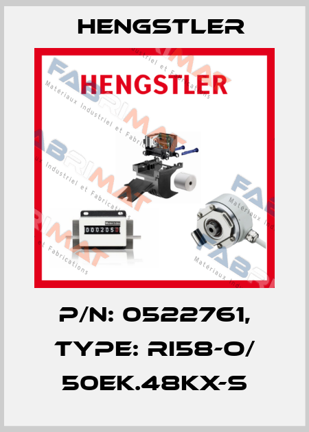 p/n: 0522761, Type: RI58-O/ 50EK.48KX-S Hengstler
