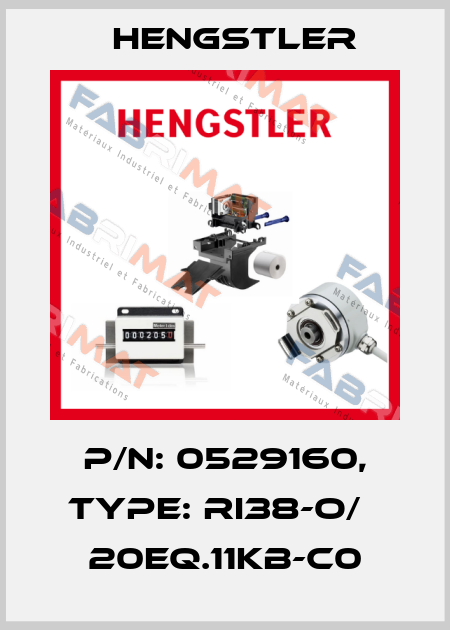 p/n: 0529160, Type: RI38-O/   20EQ.11KB-C0 Hengstler