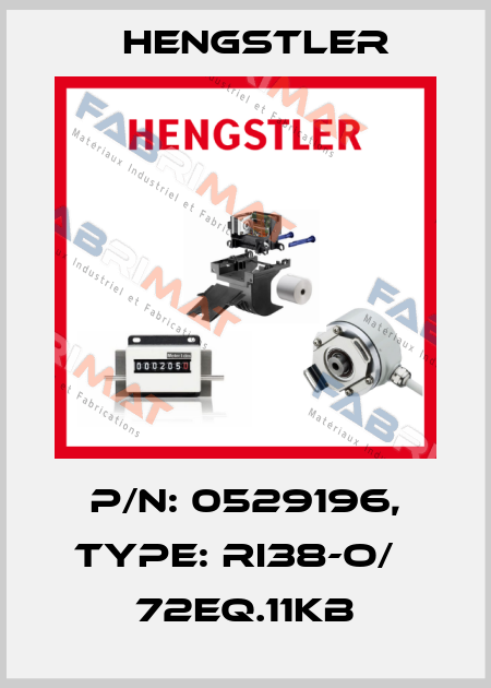 p/n: 0529196, Type: RI38-O/   72EQ.11KB Hengstler