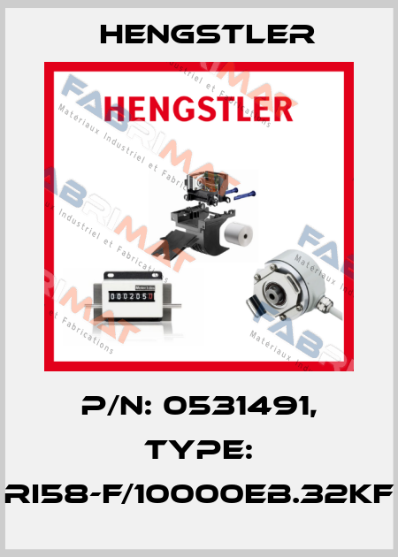 p/n: 0531491, Type: RI58-F/10000EB.32KF Hengstler