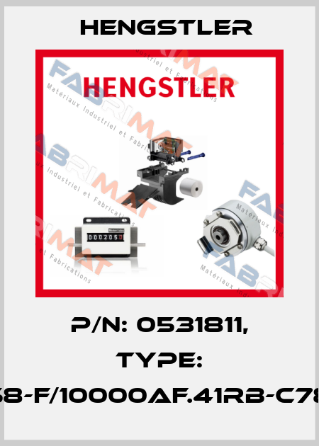 p/n: 0531811, Type: RI58-F/10000AF.41RB-C78-S Hengstler