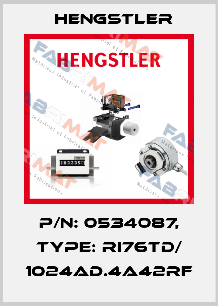 p/n: 0534087, Type: RI76TD/ 1024AD.4A42RF Hengstler
