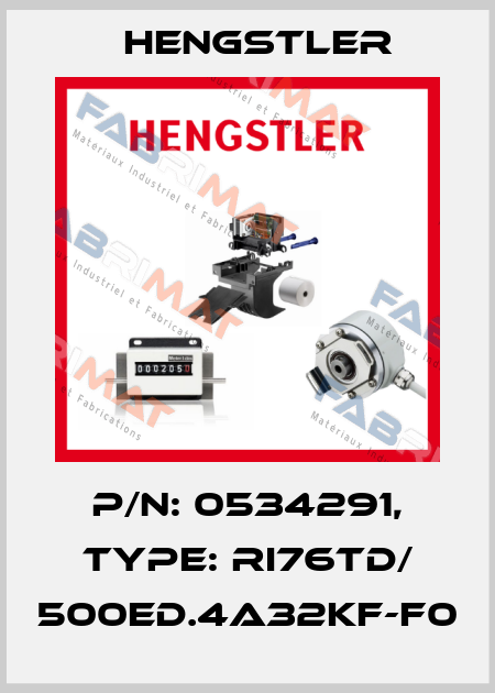 p/n: 0534291, Type: RI76TD/ 500ED.4A32KF-F0 Hengstler