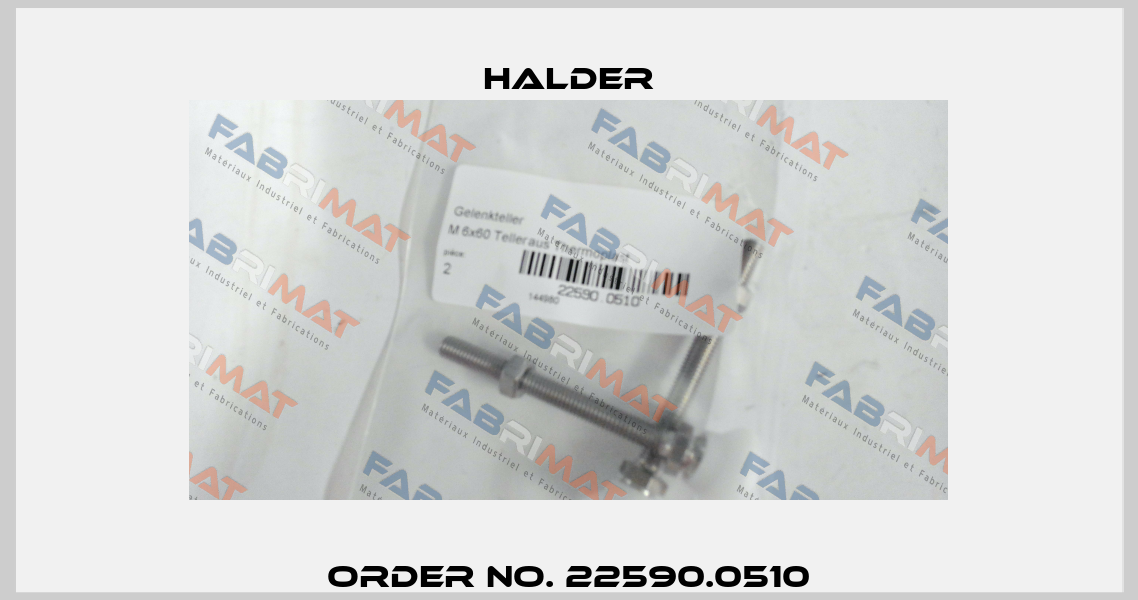 Order No. 22590.0510 Halder