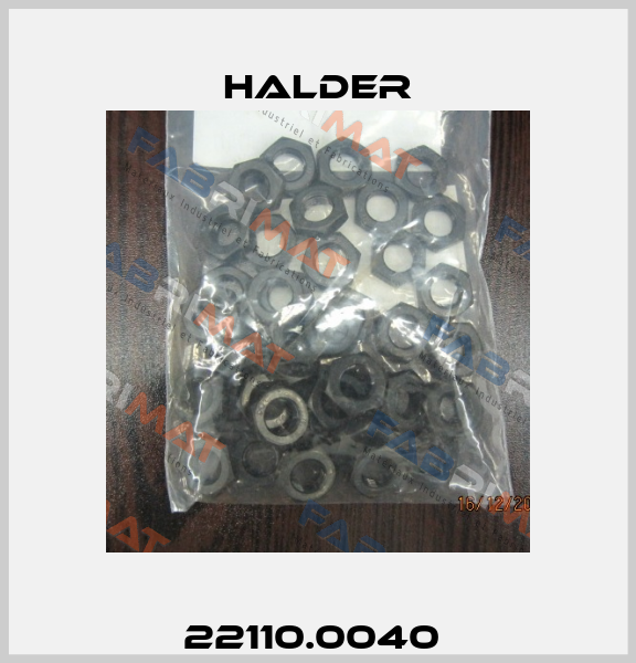 22110.0040  Halder