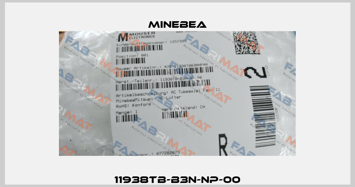 11938TB-B3N-NP-00 Minebea