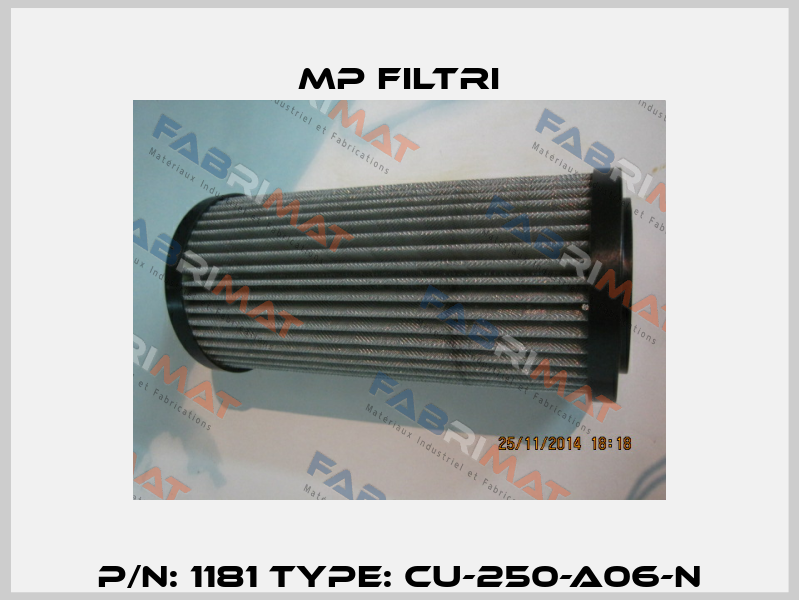 P/N: 1181 Type: CU-250-A06-N MP Filtri