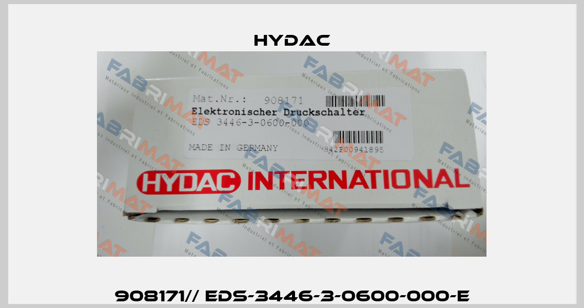 908171// EDS-3446-3-0600-000-E Hydac