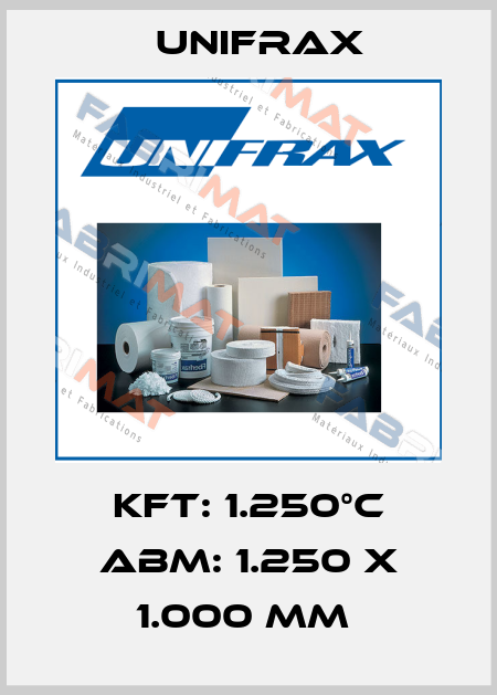 KFT: 1.250°C ABM: 1.250 X 1.000 MM  Unifrax