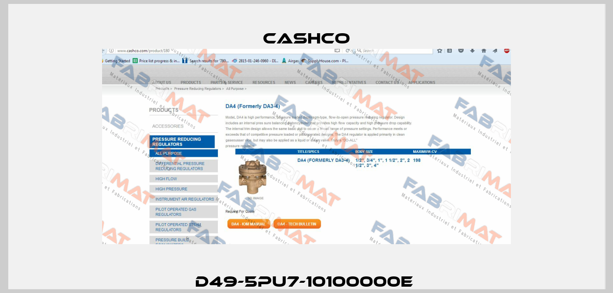 D49-5PU7-10100000E  Cashco