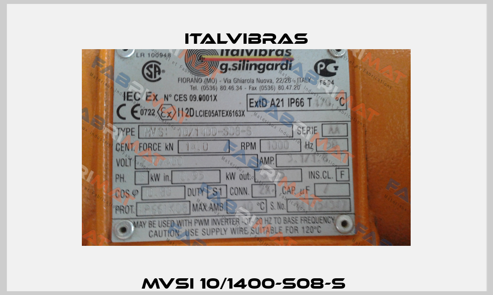 MVSI 10/1400-S08-S  Italvibras