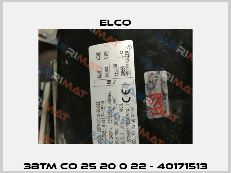 3BTM CO 25 20 0 22 - 40171513 Elco