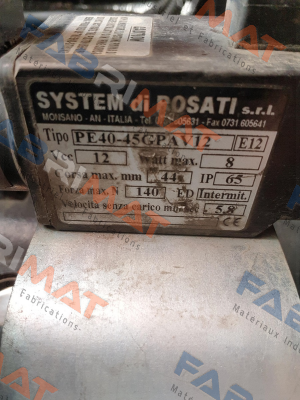 PE40-45GPAV12 System di Rosati