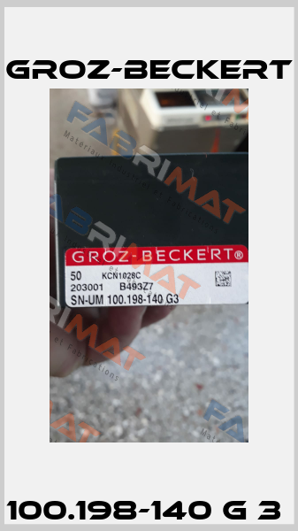 100.198-140 G 3  Groz-Beckert