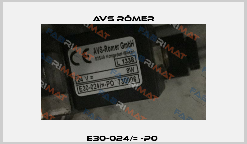 E30-024/= -P0  Avs Römer
