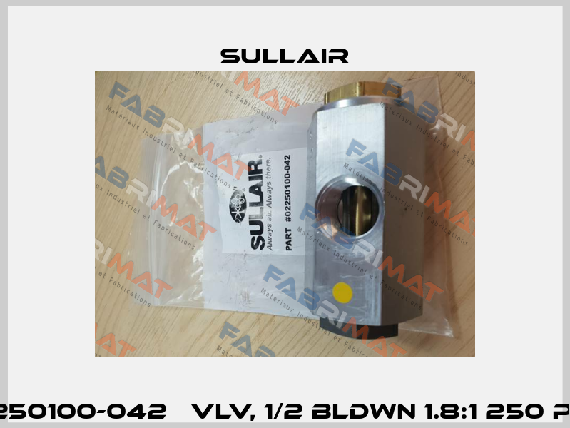02250100-042   VLV, 1/2 BLDWN 1.8:1 250 PSIG Sullair