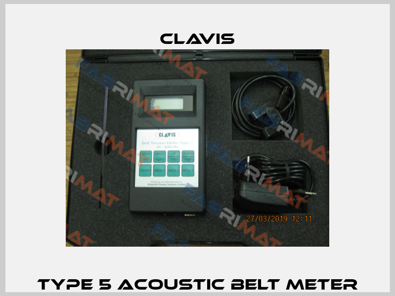 Type 5 acoustic belt meter Clavis