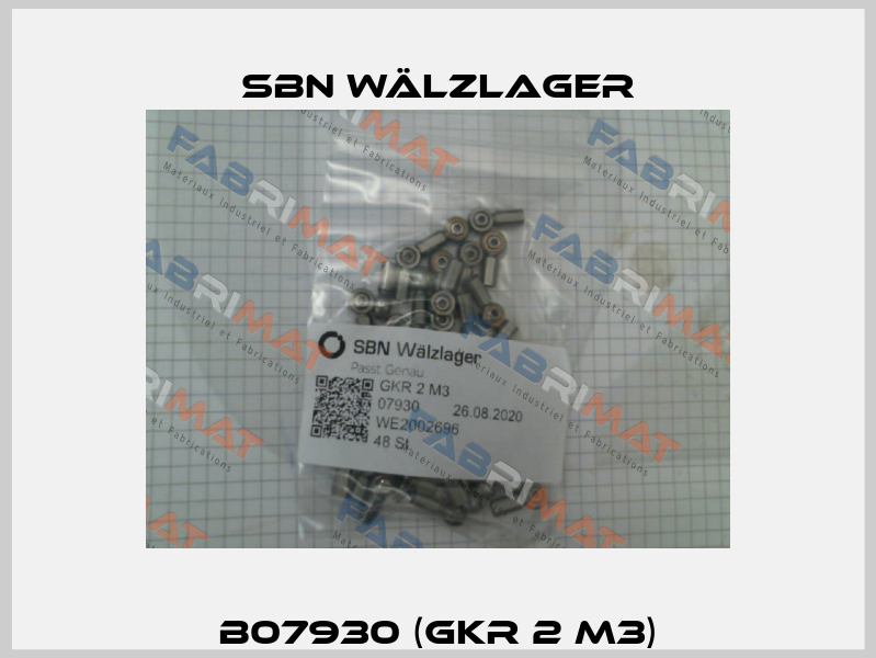 B07930 (GKR 2 M3) SBN Wälzlager