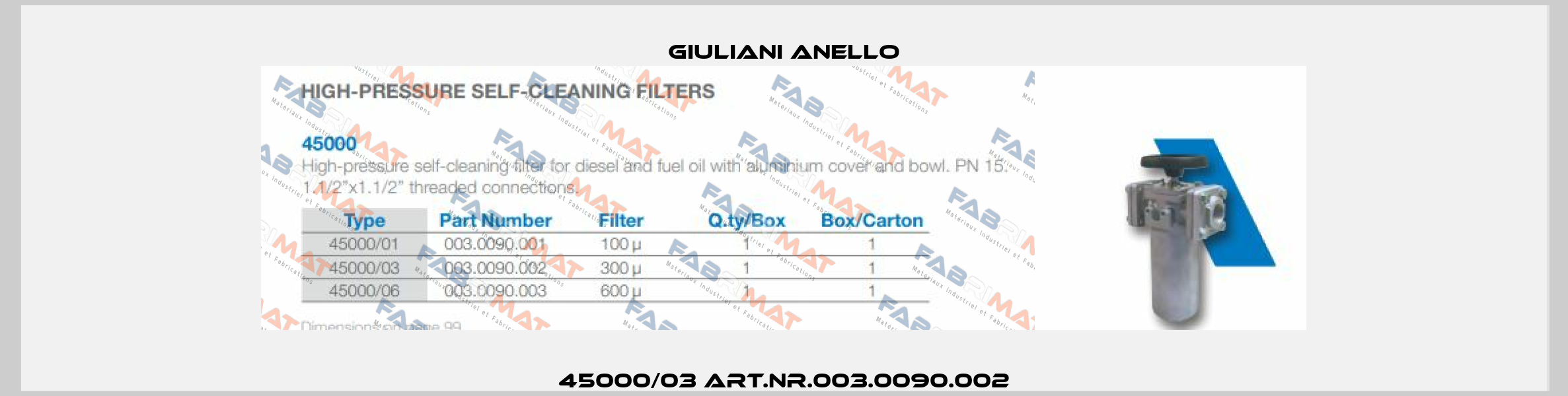 45000/03 Art.Nr.003.0090.002 Giuliani Anello
