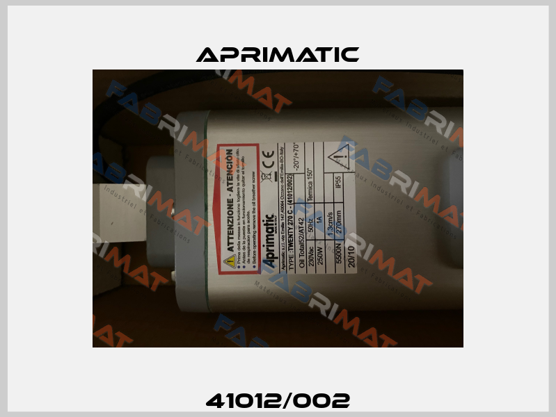 41012/002 Aprimatic