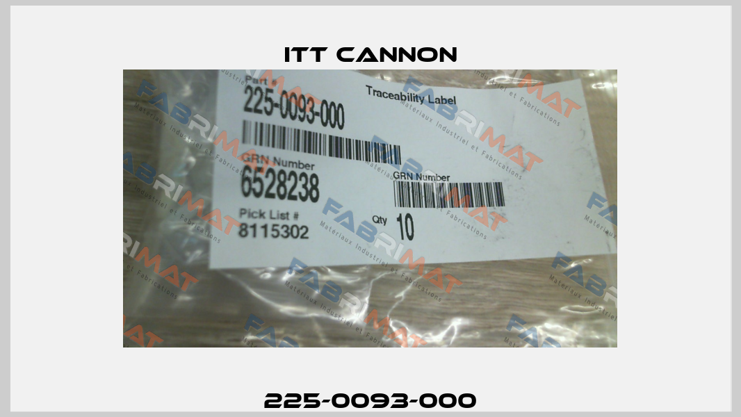 225-0093-000 Itt Cannon