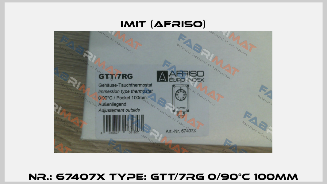 Nr.: 67407X Type: GTT/7RG 0/90°C 100mm IMIT (Afriso)