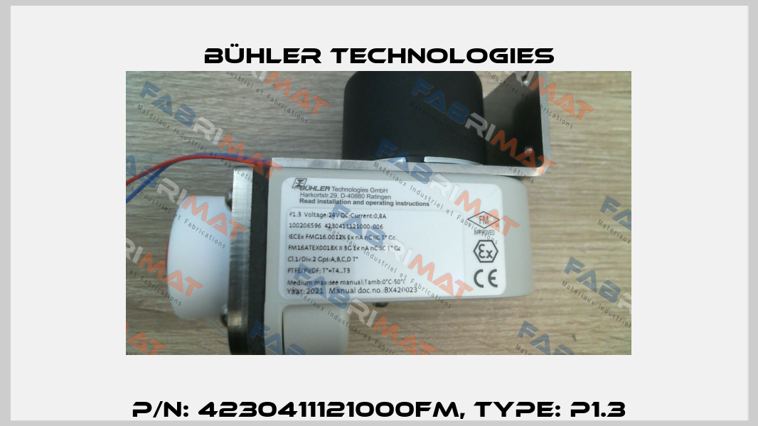 P/N: 4230411121000FM, Type: P1.3 Bühler Technologies