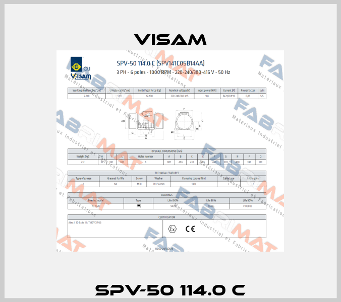 SPV-50 114.0 C Visam