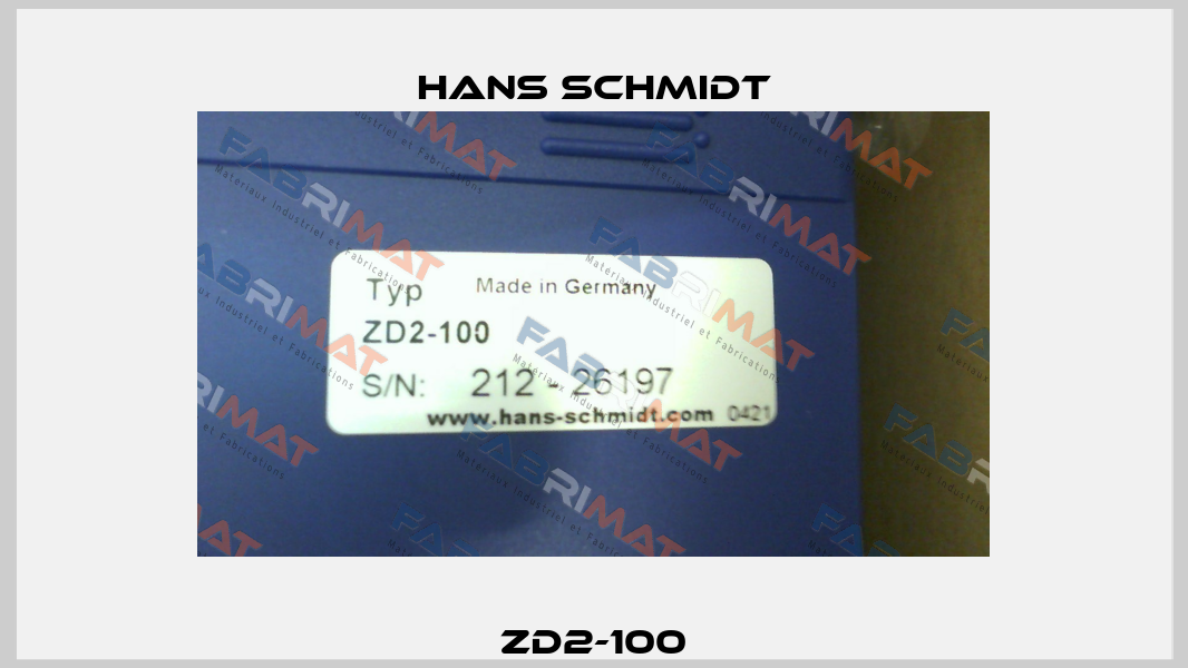 ZD2-100 Hans Schmidt