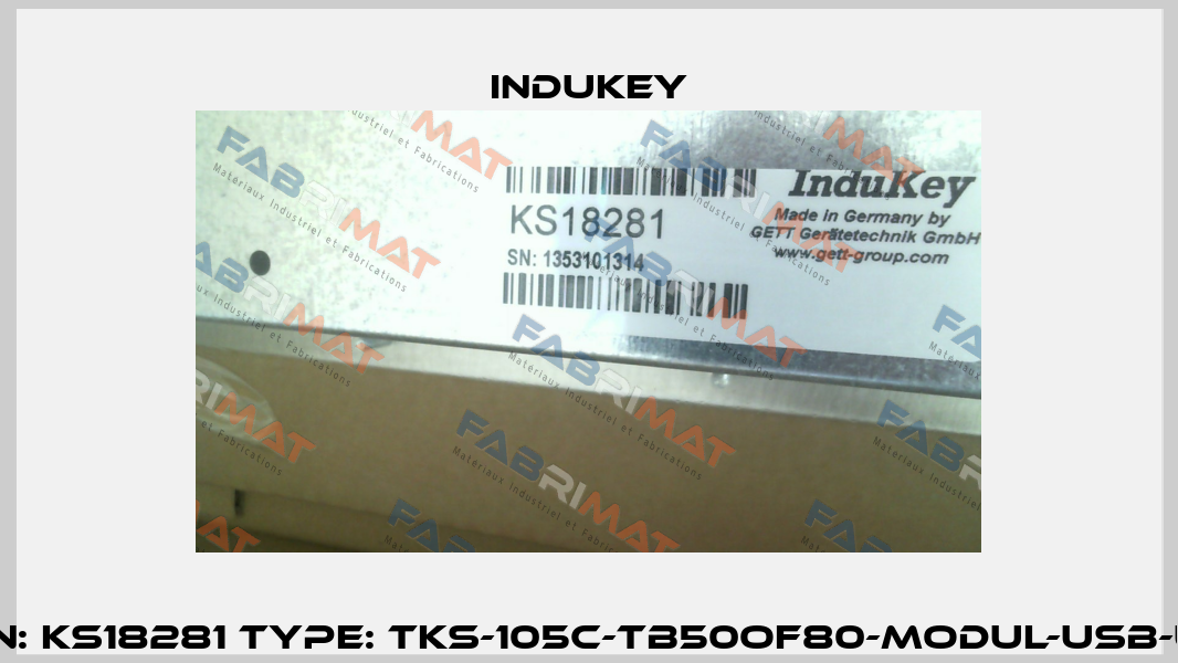 P/N: KS18281 Type: TKS-105c-TB50oF80-MODUL-USB-US InduKey