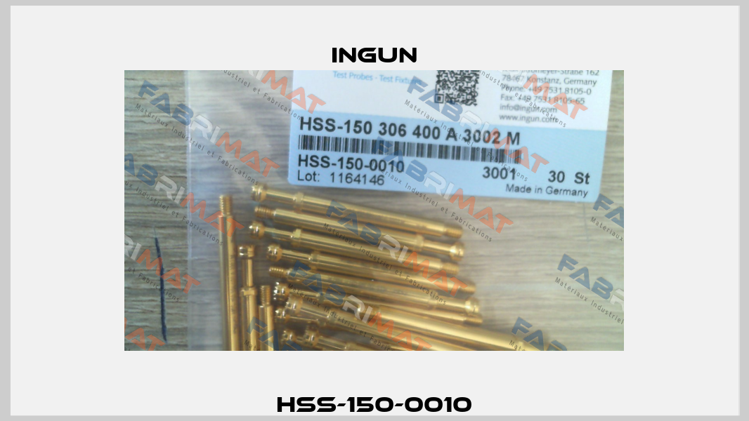 HSS-150-0010 Ingun