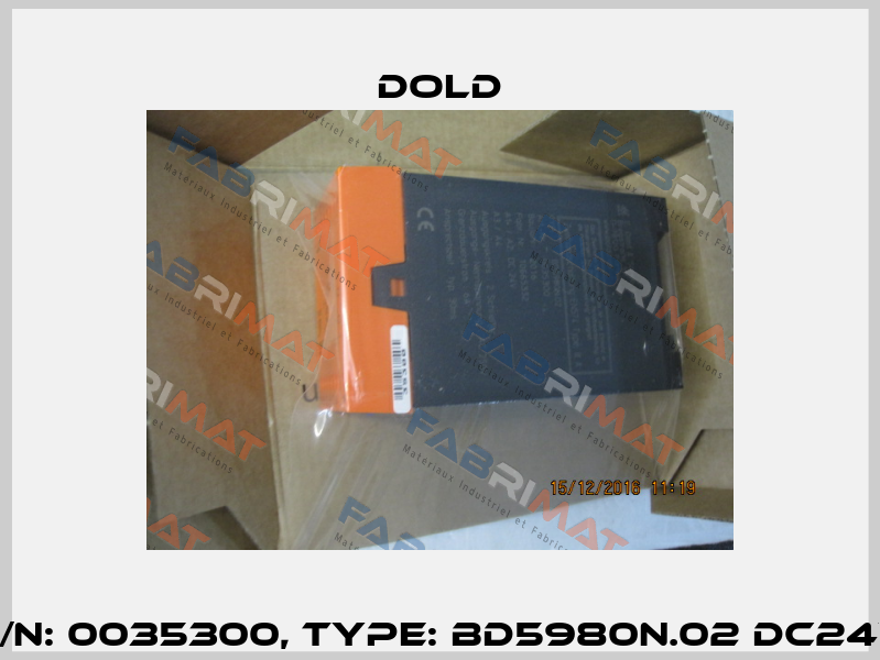 p/n: 0035300, Type: BD5980N.02 DC24V Dold