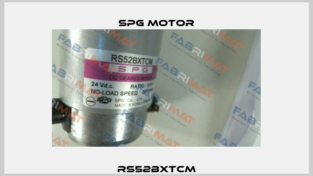RS52BXTCM Spg Motor