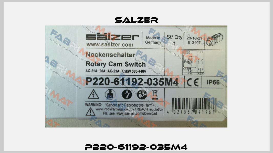 P220-61192-035M4 Salzer