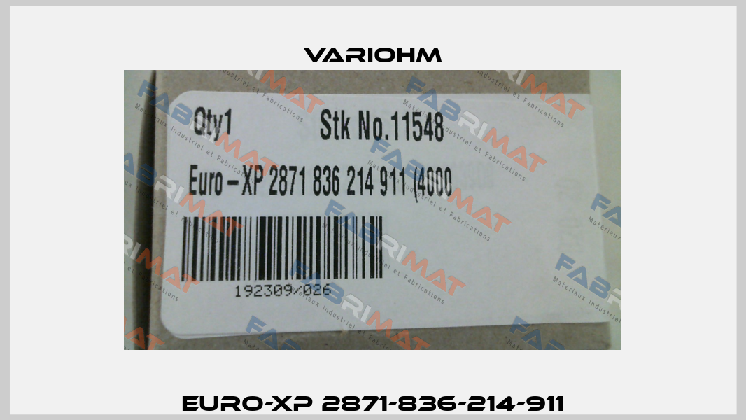 EURO-XP 2871-836-214-911 Variohm