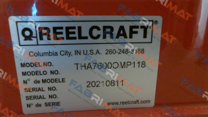 THA7600 OMP118 Reelcraft