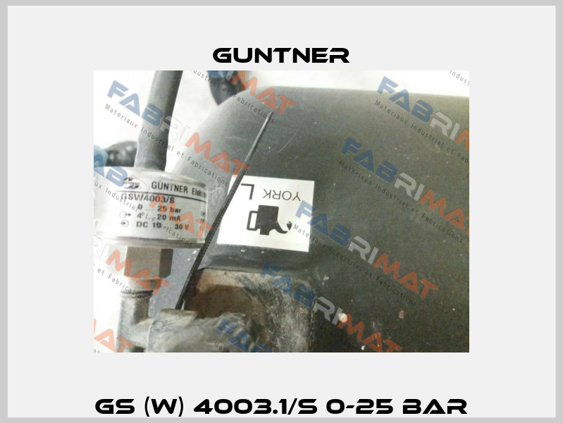 GS (W) 4003.1/S 0-25 bar Guntner