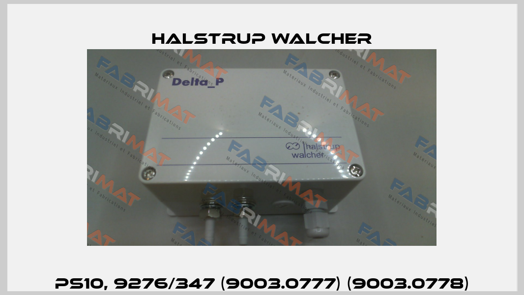 PS10, 9276/347 (9003.0777) (9003.0778) Halstrup Walcher