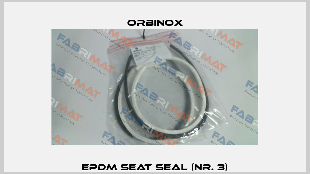 EPDM seat seal (Nr. 3) Orbinox