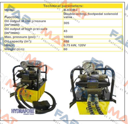 B-630B-I  Hydrafore Power Tools