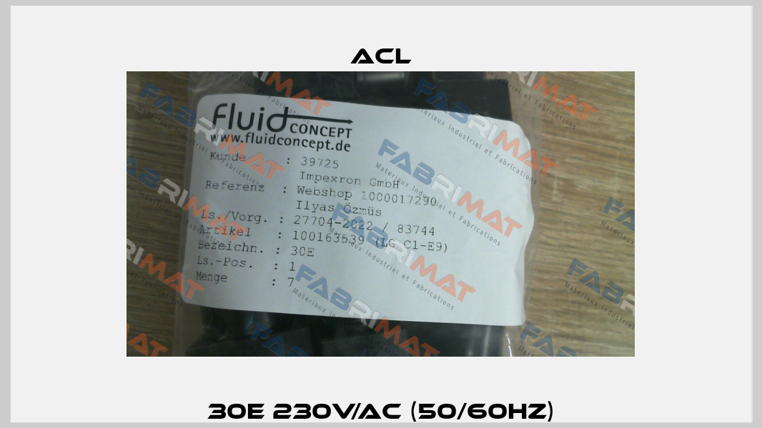 30E 230V/AC (50/60Hz) ACL
