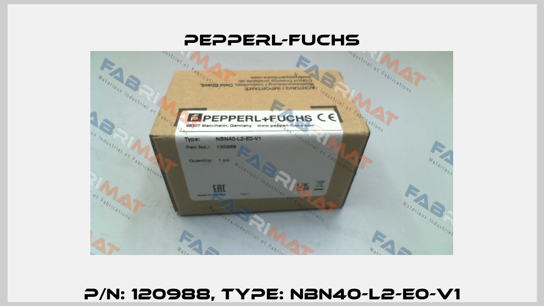 p/n: 120988, Type: NBN40-L2-E0-V1 Pepperl-Fuchs